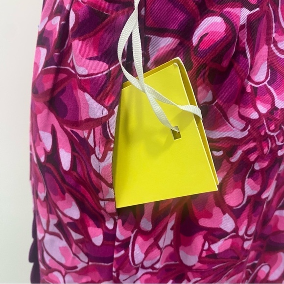 Women’s Scallop Floral Wrap Midi Skirt Kika Vargas Pink Size 0 - Picture 9 of 10